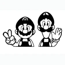 Decal Vinyl Truck Car Sticker - Video Games Super Mario Luigi