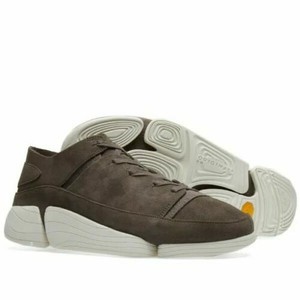 clarks brown trainers
