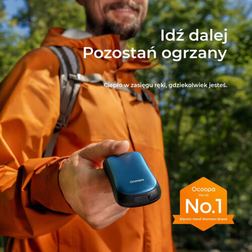Ocoopa UT4 Urban electronic hand warmer UT3061 orange, 2x 3000 mAh, 2*9h, IP45 - Picture 3 of 8