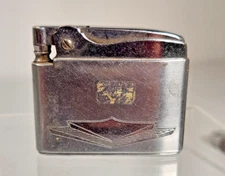 Ronson Adonis Silver USA Engraved Lighter (7J)