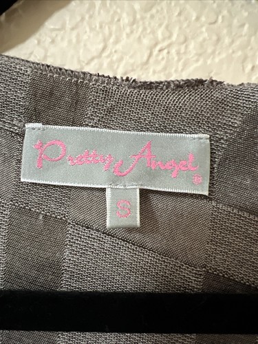 Pretty Angel Distressed Linen Blend Open Front Cardigan Duster Asym Patchwork S - Picture 2 of 9