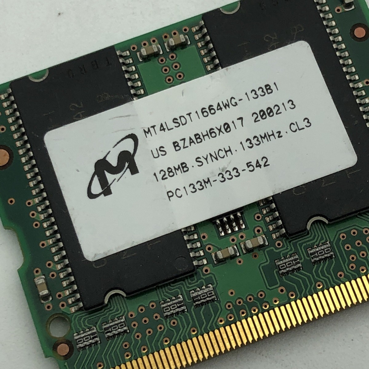 MICRODIMM 128MB 1RX16 SDRAM SD PC133 CL3 172PIN MICRO-DIMM