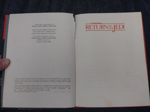 Star Wars Return of the Jedi Lucas 1983 Levy 72 pages Book Hardcover - Picture 5 of 9