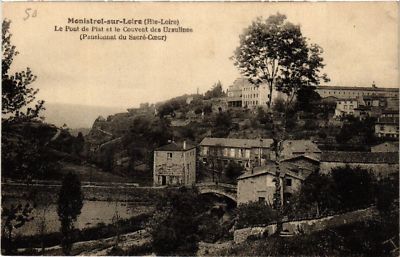 Old postcard Monistrol-sur-LOIRE - Le Pont de Plat et le Convent (517296)