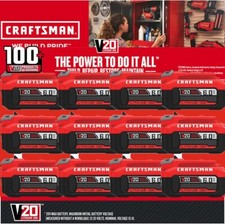 PACK For CRAFTSMAN CMCB204 20V 6.0Ah Battery V20 20 Volts Lithium-ion Battery