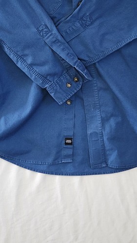 Carhartt M-LS-RG Hillrom Uniform Mens Long Sleeve Shirt Blue 384-19 - Picture 5 of 10