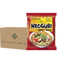 Nongshim Neoguri Ramyun Seafood & Spicy Nong Shim Ramen Noodles 120g (10 Packs)