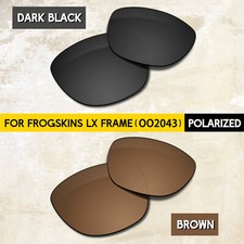 2 Pairs Anti-Scratch POLARIZED Lenses for Oakley Frogskins LX OO2043 56mm, 1.5mm