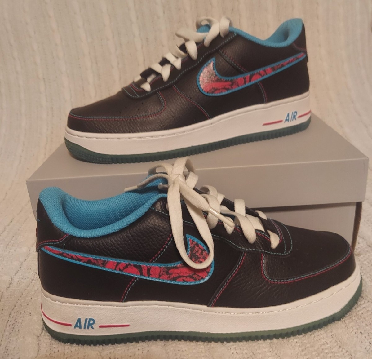 Nike Air Force LV8 Size Miami Nights Pink Rose Blue Gum