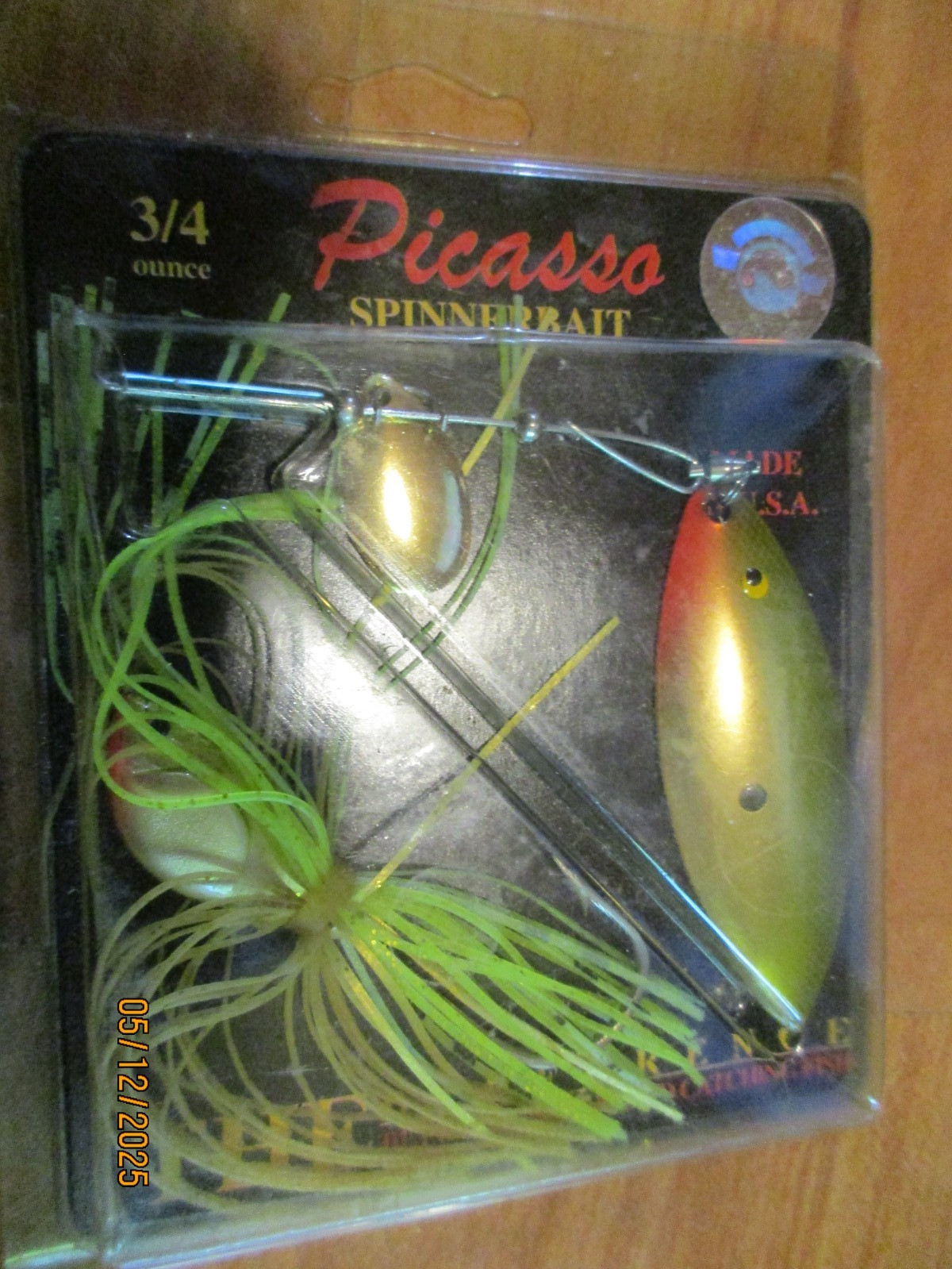 Lot of 3 Picasso Spinnerbait Lures- Vintage Old Stock New in Pack - Image 6