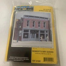 HO Scale Design Preservation 10200 Robert's Dry Goods Kit Sealed