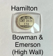 NOS Vintage Hamilton Emerson And Bowman High Wall Watch Glass Crystal
