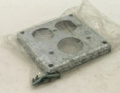 Steel City 2-Gang 4" Industrial Cover Plate (Lot of 2)