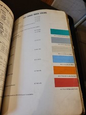 1957 DUPONT DULUX DODGE TRUCK COLORS PAINT CHIP SWATCH SHEET BULLETIN 