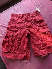 Boys POLO by Ralph Lauren cotton cargo shorts 18 pinkish red