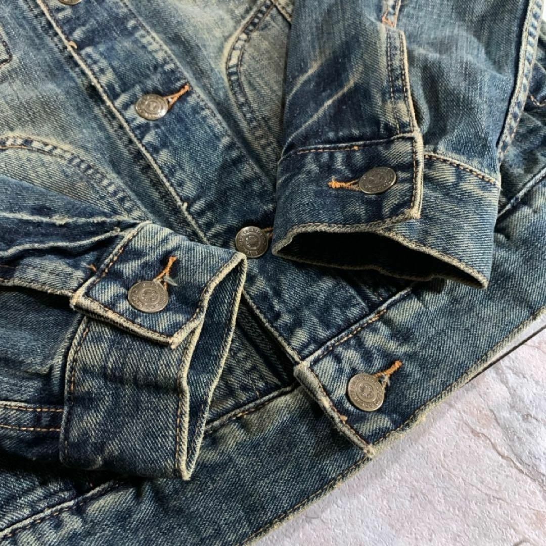 ジャケット・アウター archive fur grunge denim jacket y2k archive fur grunge denim jacket y2k