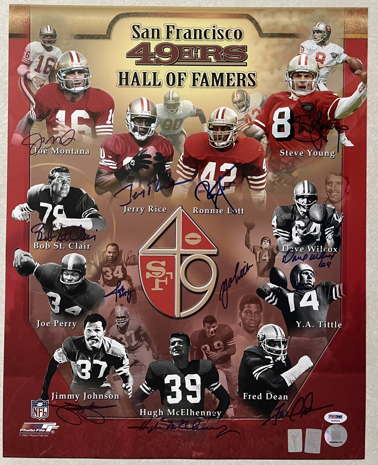 San Francisco 49ers x10 Joe Montana Signed 16x20 Photo Autographed PSA/DNA LOA