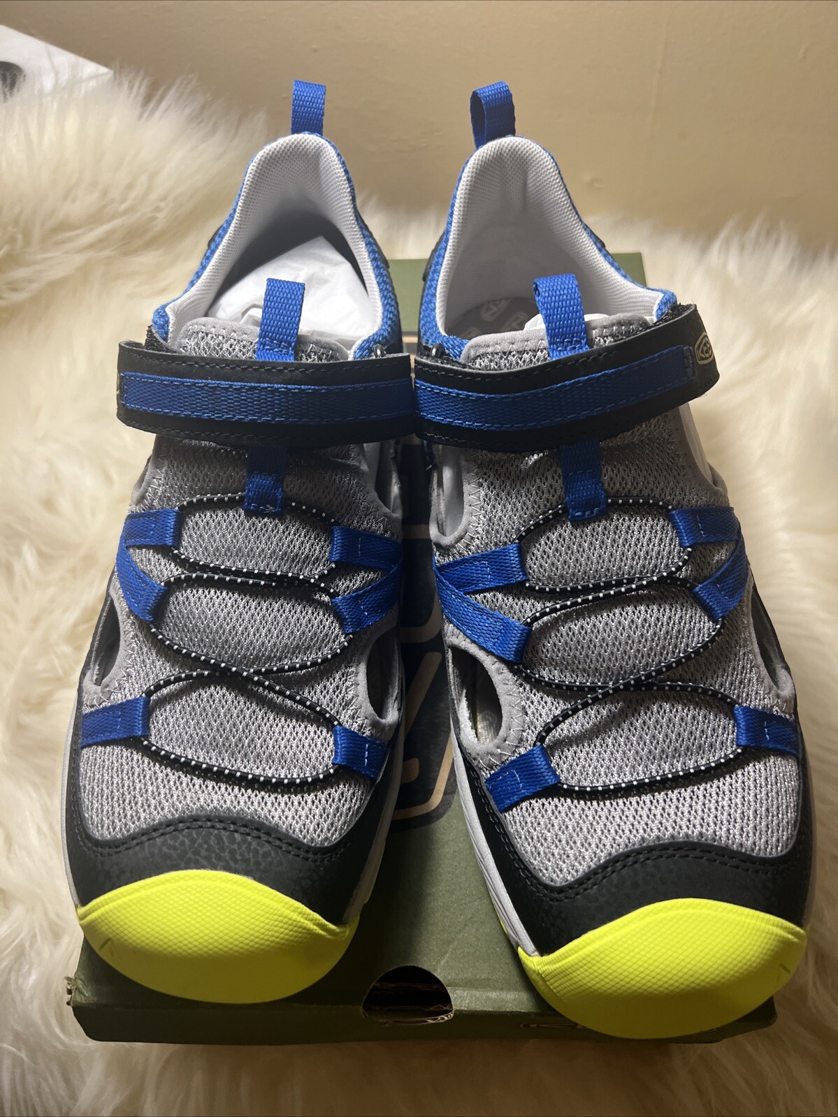 Sandali motozoa Keen nuovi con etichette bambino taglia 7 EU 39 blu primula sera