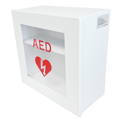 Non Alarmed AED Defibrillator Wall Mounted Storage Cabinet