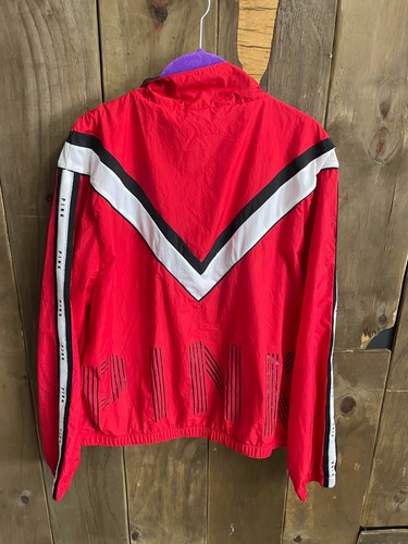 Pink Victoria Secret's Zip-Up Jacket Red/White Size M/L - Picture 3 of 3
