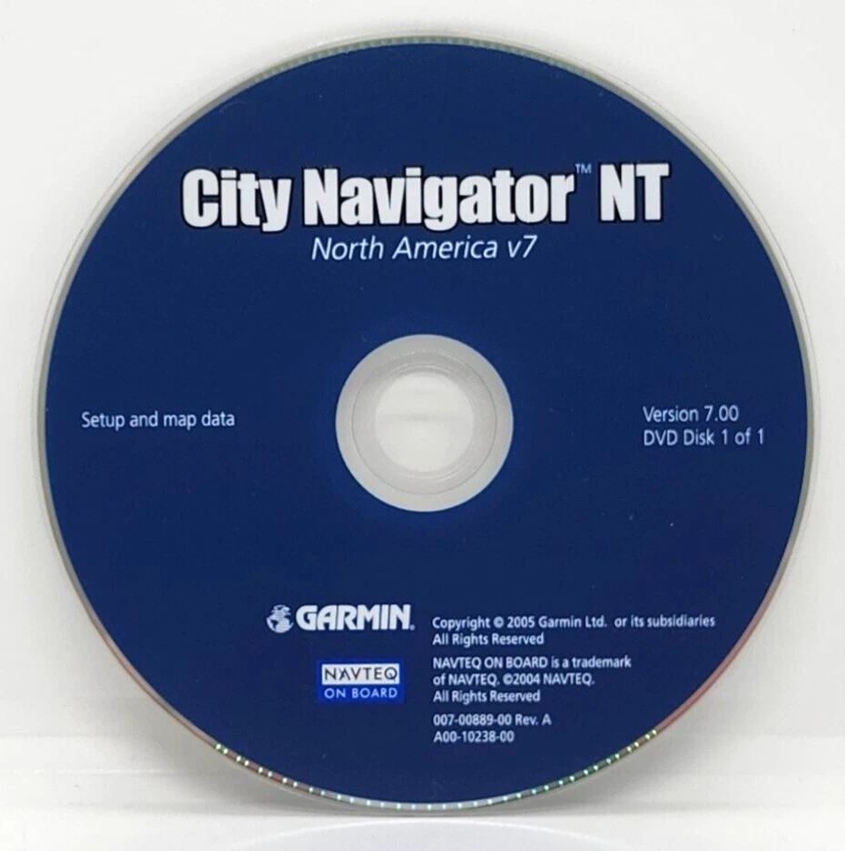 VINTAGE 2005 GARMIN ~ CITY NAVIGATOR NT NORTH AMERICA V7 ~ SETUP & MAP DATA DVD - Image 3 of 3