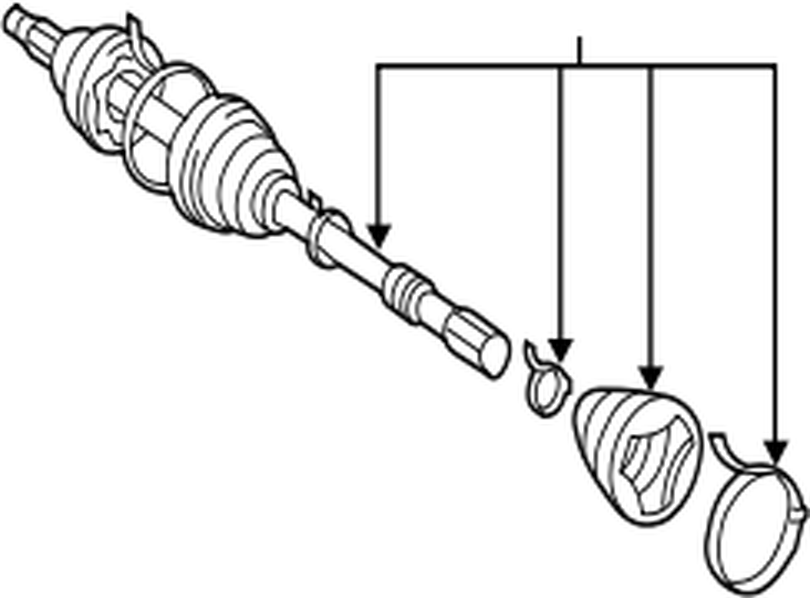 4347049645 Toyota Shaft assy, front drive outboard joint, rh