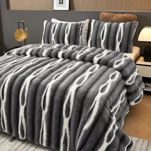 Plush Bed Blanket Mink Blankets Luxury Heavy Thick Warm Soft Winter Sofa Blanket - Picture 55 of 63