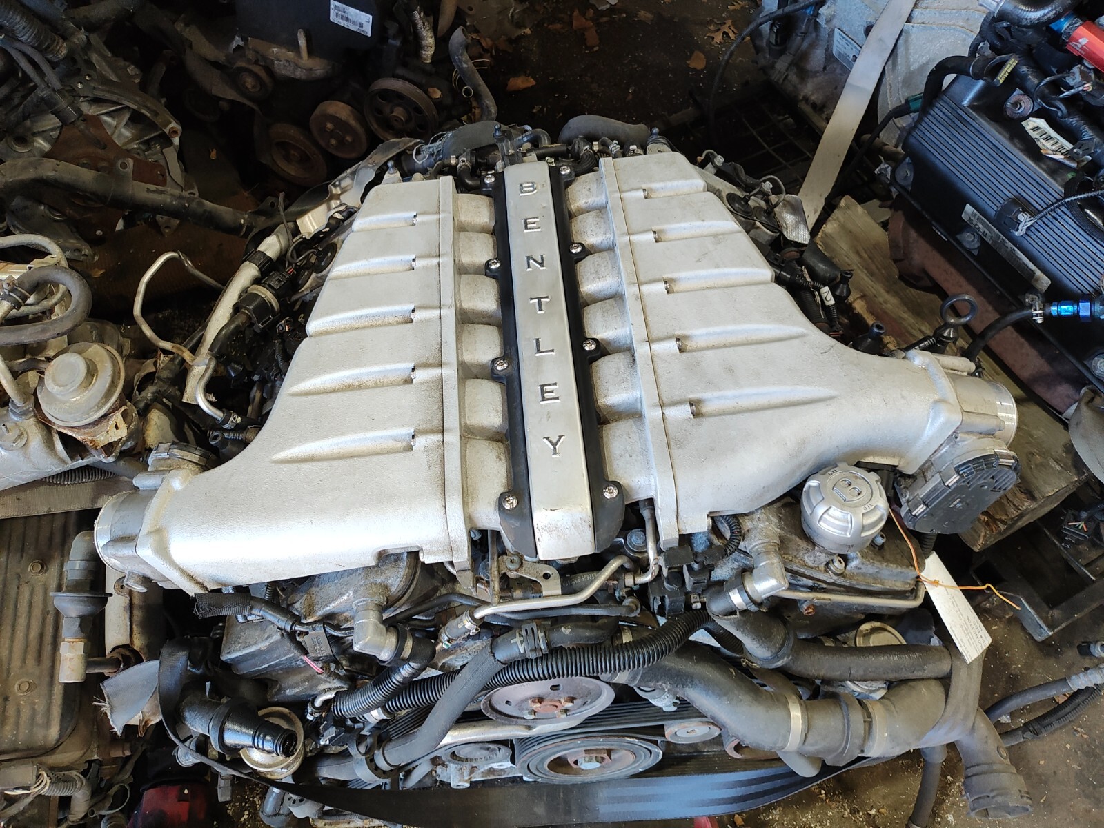 2005-10 BENTLEY CONTINETIAL GT 6.0 ENGINE COMPLETE NEEDS HEAD GASKET CORE
