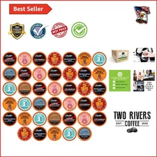 40 Medium Roast Coffee Pods for K Cup Brewers - Flavorful Sampler