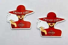 Trump girl Charms (hard) For Croc Style Shoes or similar items 2pc I vote red 