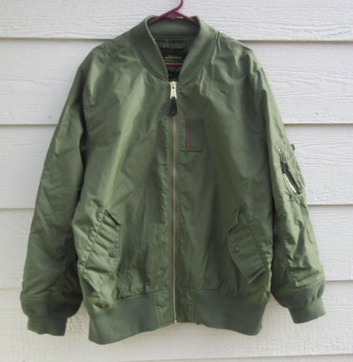 Alpha Industries Born of Purpose Men's Green Bomber Nylon Jacket Size 2X Large