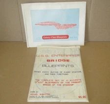 U.S.S. Enterprise Bridge Blueprints Klingon Approved + Galaxy Class Blueprints