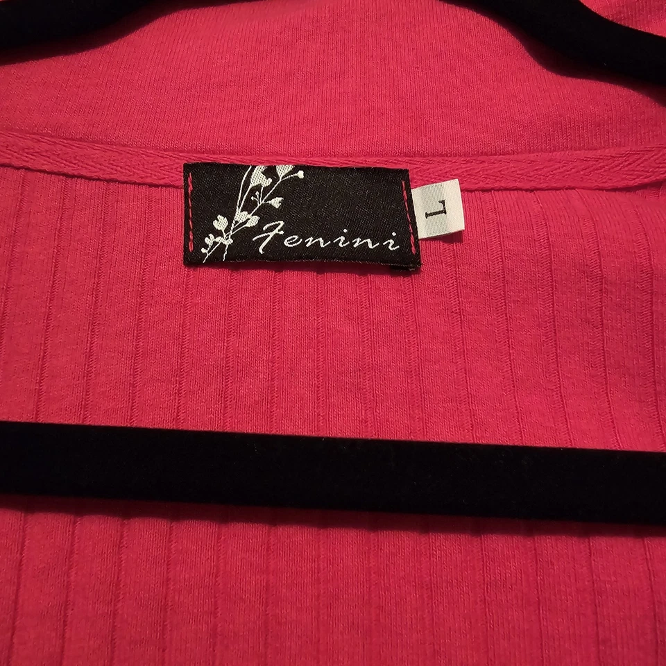 Fenini женщин Sz LG куртка эластичной кнопка Lagenlook Artsy искусство носить карманы - Изображение 2 из 4