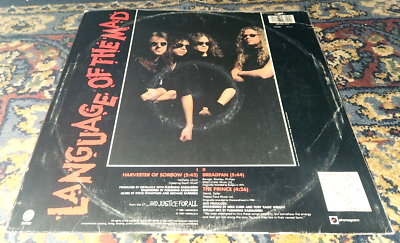 METALLICA HARVESTER OF SORROW/LANGUAGE OF THE MAD + 2 ORIGINAL