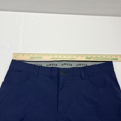 ORVIS Herren Trek Hose 40x34 (40x32) dunkelblau Reißverschlusstasche wasserabweisend 365 - Bild 6 von 11