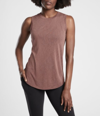 ATHLETA WOMEN'S HEART ROSE SLEEVELESS BREEZY TOP TANK Sz XXS