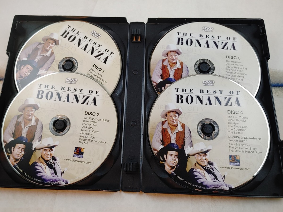 The Best of Bonanza 4-Disc DVD Movie TV Series 34 episodes