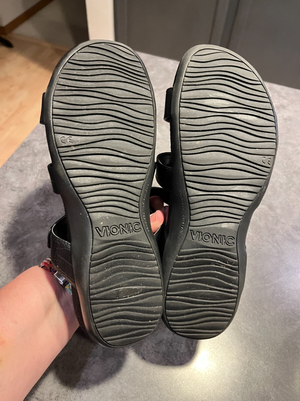 Vionic Amber Sandals Black Adjustable Straps Cush… - image 9