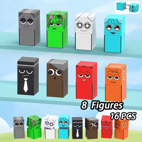 96PCS MC Magnetic Building Blocks Sprunki Figures STEM Learning Toy - Picture 10 of 12