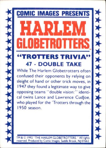 Harlem Globetrotters Comic Images 1992 Trading Card Complete Your Set You Pick - Picture 95 of 181