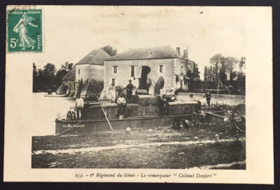Postkarte: Der Schlepper ''Colonel Denfert'', 6. Genie-Regiment