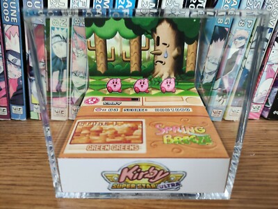 Kirby Superstar Ultra Handmade Diorama - Kirby Retro Gaming Cube - Fanart