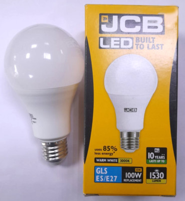 1x 15W JCB LED GLS A70 ES Edison E27 3000K Warm White Lamp Light Bulb