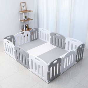 grey playpen baby