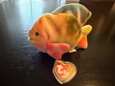 Ty Beanie Baby Coral The Rainbow Fish Stunning Colors 6" Plush MWMT's