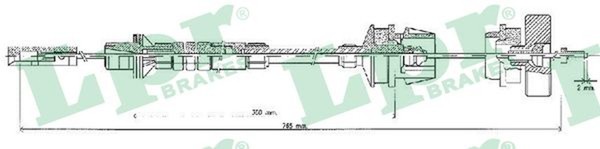 Kupplungsseil Kupplungszug LPR C0218C FüR Scudo 22 CitroËN Fiat Ulysse Peugeot 1-image