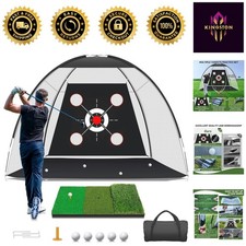 Durable Multi-Target Golf Practice Net with 3-in-1 Mat - Perfect Gift Idea