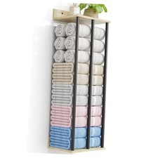 Towel Racks for Bathroom Wall Mounted, 3 Bar Wall Towel Rack for Rolled Nature