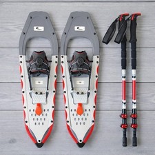 Denali Sawtooth Spin Snowshoes 9x30 | Winter Hiking Set w/ Poles & Bag 250 lb
