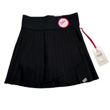Justice Skort Girls Size S 7/8 Black Pleated Skirt Built-In Shorts Tech Pocket